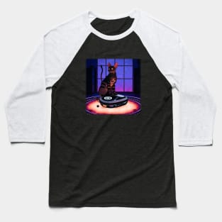 Cyberpunk Kitty Baseball T-Shirt